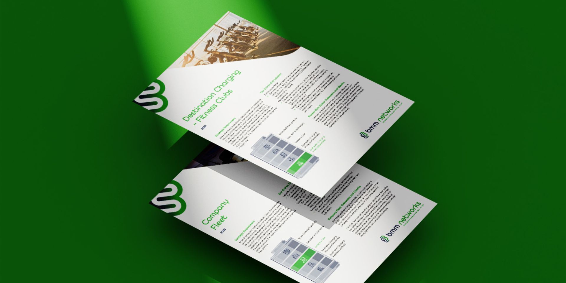 Green and white banners designed by thefingerprint.
